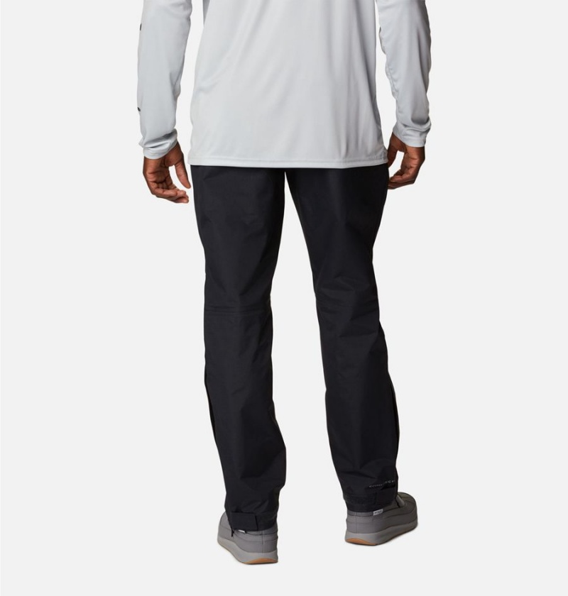 Black Columbia PFG Omni-Tech 3D Men's Pants | 41738YFIX