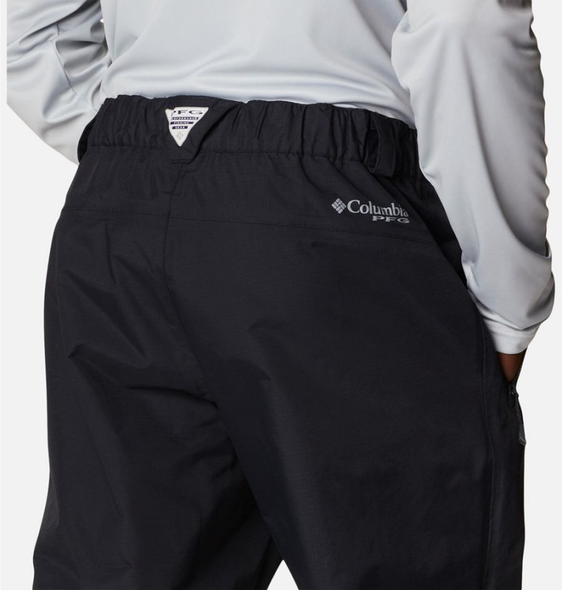 Black Columbia PFG Omni-Tech 3D Men's Pants | 41738YFIX