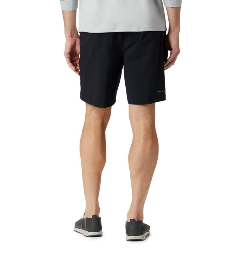 Black Columbia PFG Permit III Men's Shorts | 09157LQTP