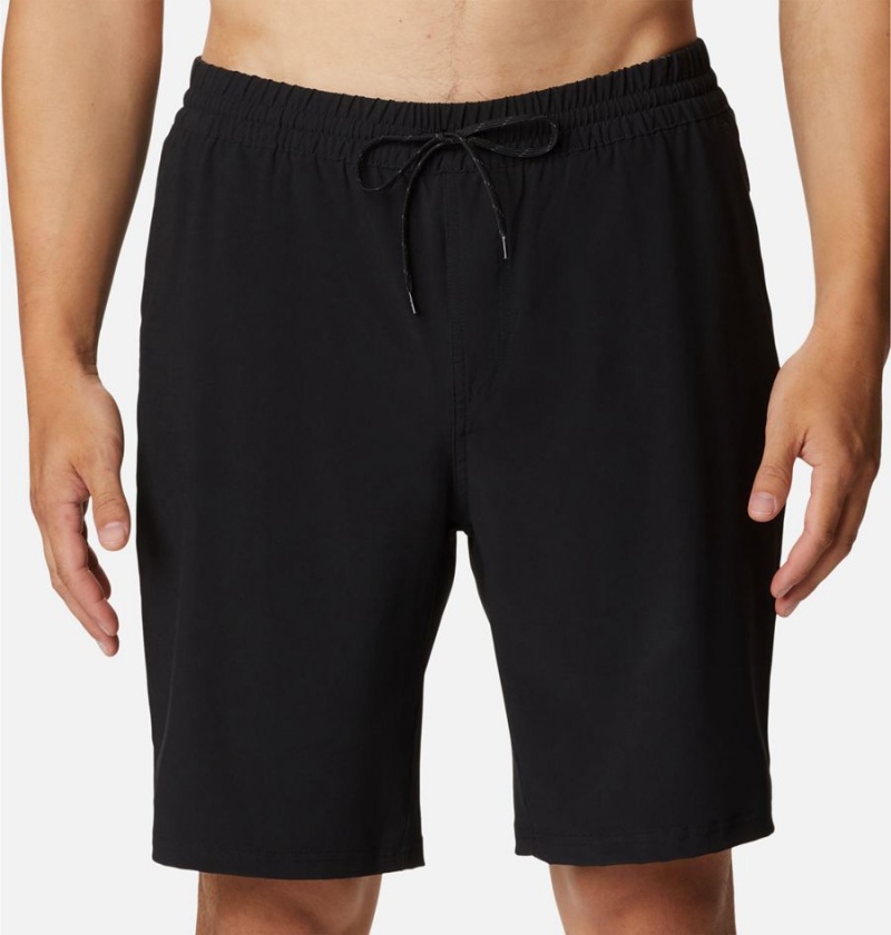 Black Columbia PFG Slack Tide Hybrid Water Men's Shorts | 08164ZVMF