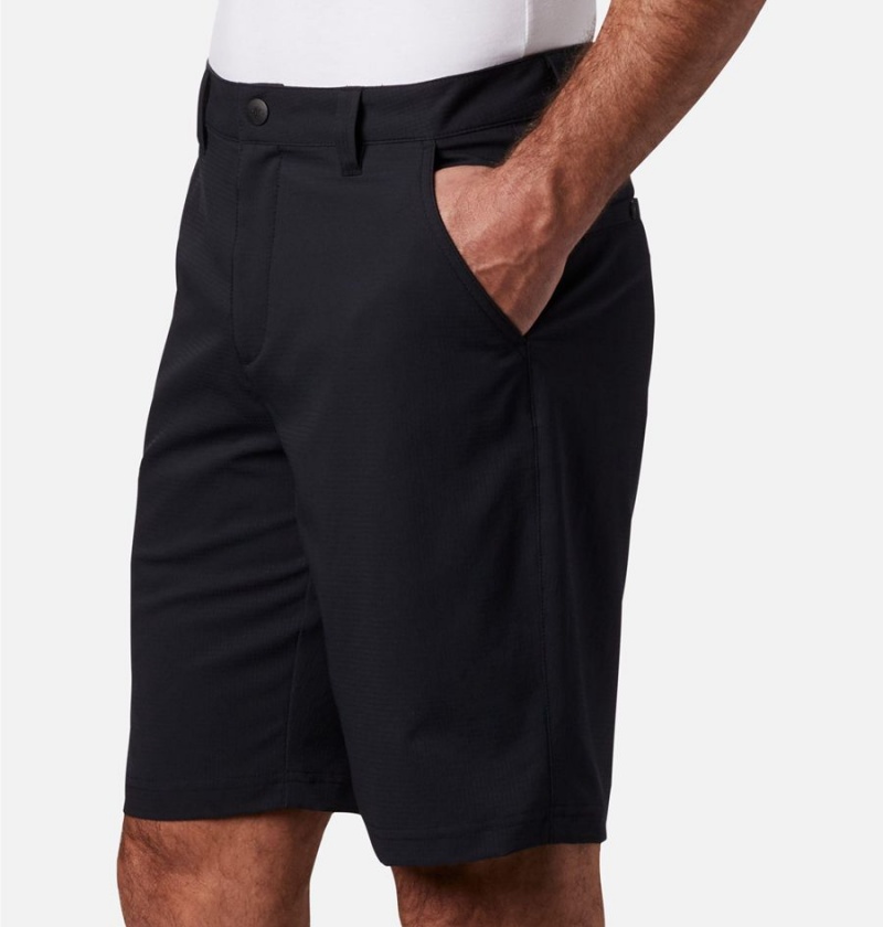 Black Columbia PFG Tamiami Men's Shorts | 50864XQNJ