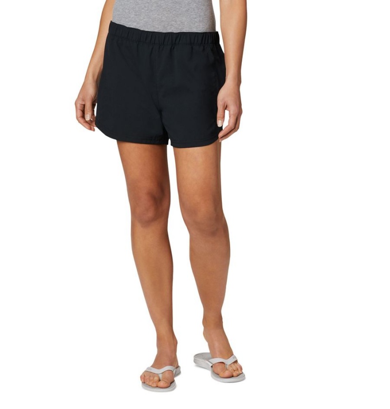 Black Columbia PFG Tamiami Pull-On Women\'s Shorts | 27396GTCA