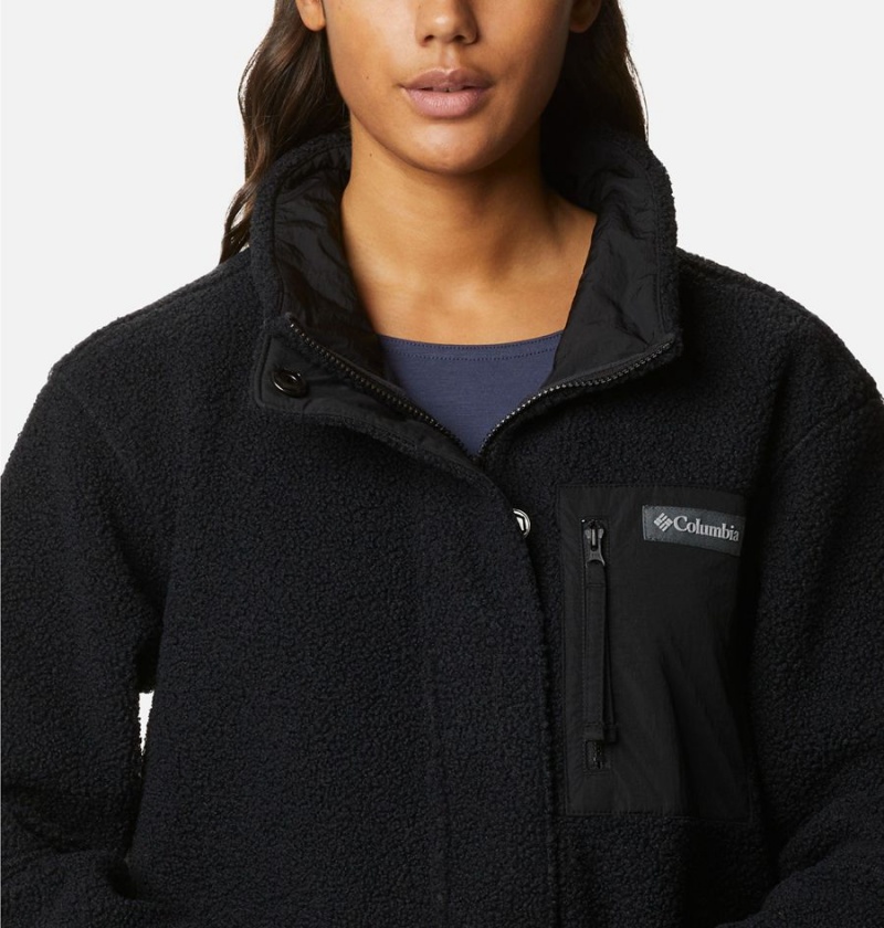 Black Columbia Panorama Full Length Women's Fleece Jacket | 27840SLFX