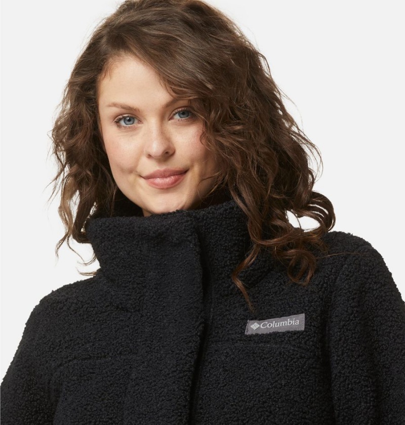 Black Columbia Panorama Long Women's Fleece Jacket | 96257CZPT