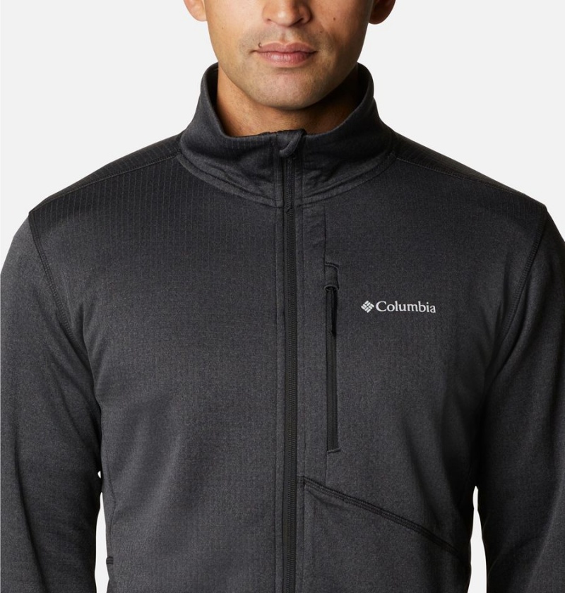 Black Columbia Park View Full Zip Men's Fleece Jacket | 54106QYKI