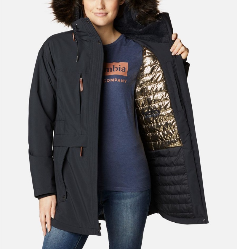 Black Columbia Payton Pass Insulated Women's Coats | 86735OUEV