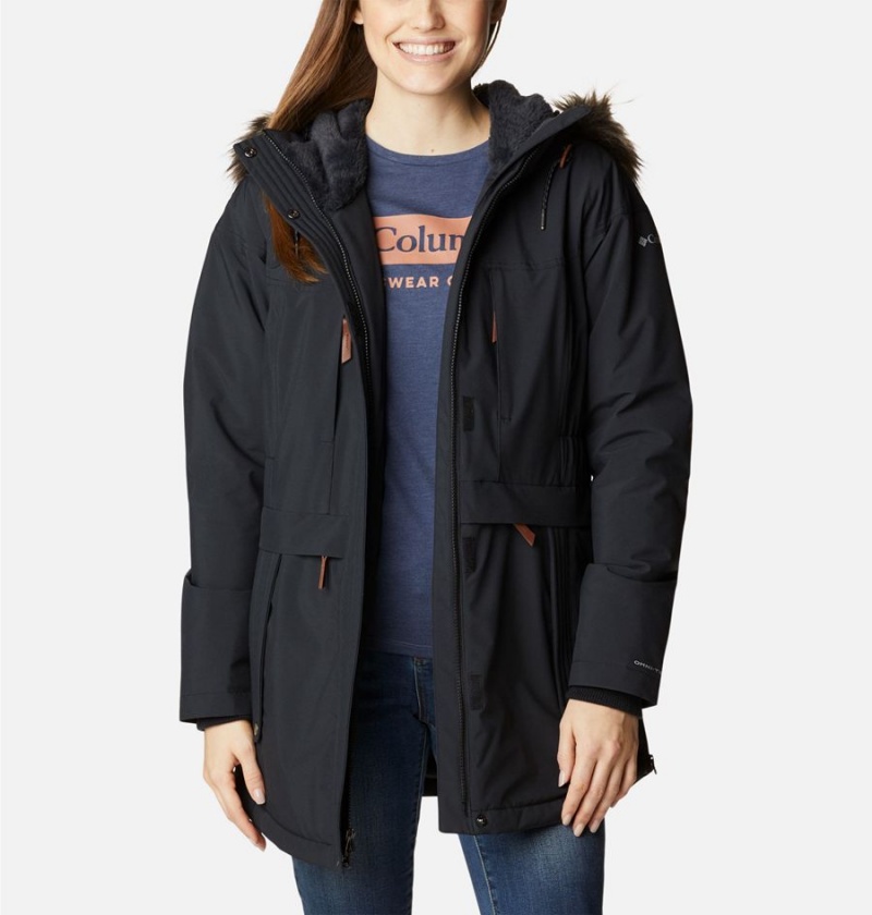 Black Columbia Payton Pass Insulated Women's Coats | 86735OUEV