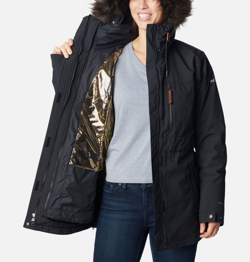 Black Columbia Payton Pass Interchange Women's Coats | 53826IOCF