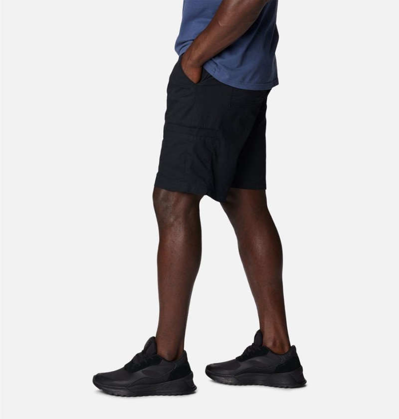 Black Columbia Pine Canyon Cargo Men's Shorts | 36250MRIC