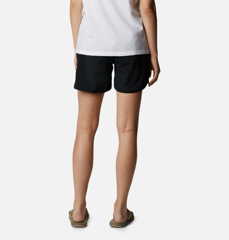 Black Columbia Pleasant Creek Stretch Women's Shorts | 58603EYAB