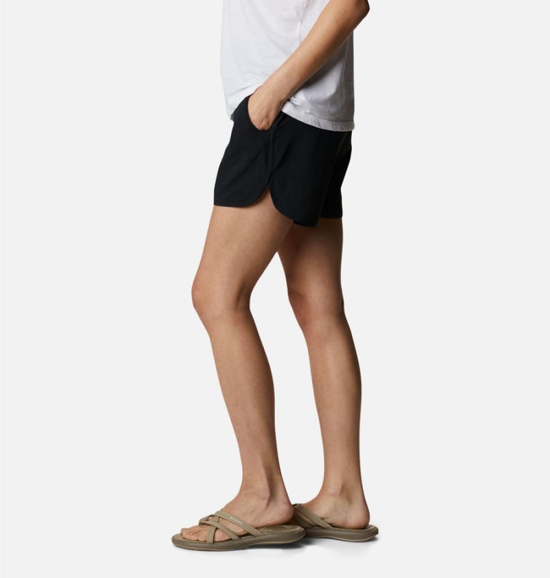 Black Columbia Pleasant Creek Stretch Women's Shorts | 58603EYAB