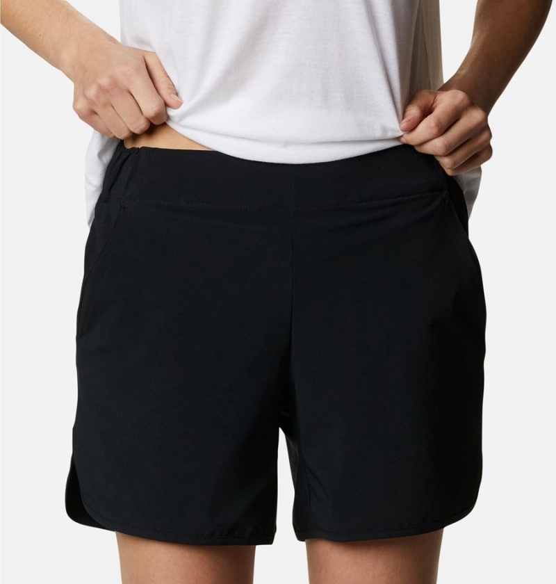 Black Columbia Pleasant Creek Stretch Women's Shorts | 58603EYAB