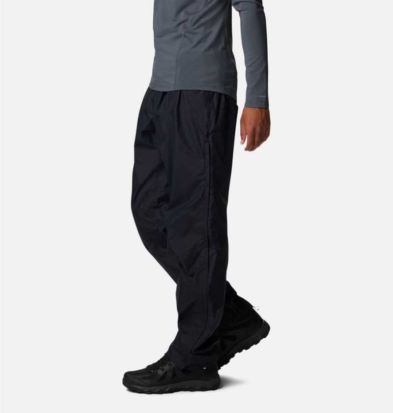 Black Columbia Pouring Adventure 2L Rain Men's Pants | 89432ELFM