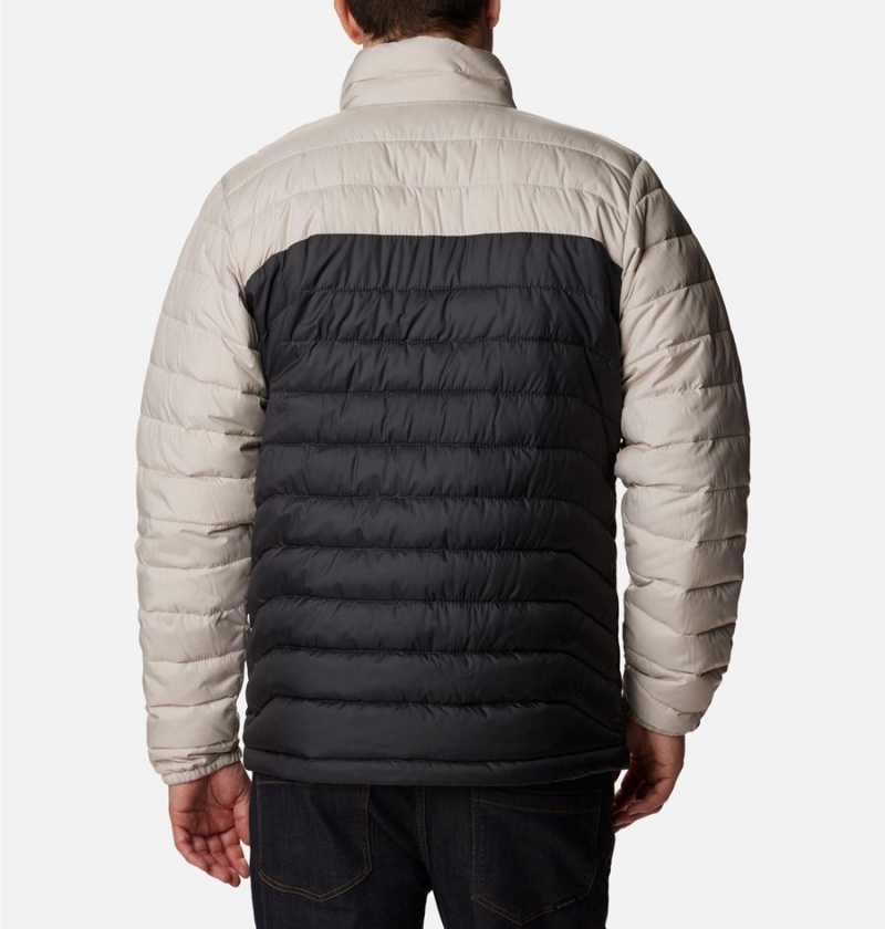 Black Columbia Powder Lite Insulated Men's Puffer Jacket | 40785HJUM