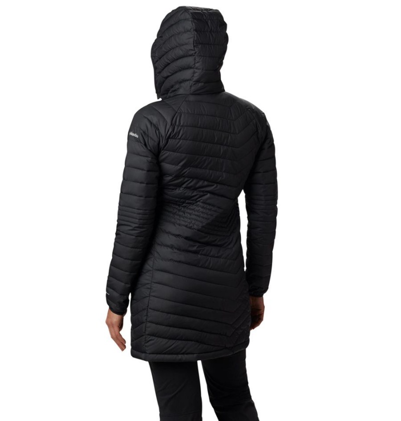 Black Columbia Powder Lite Mid Women's Puffer Jacket | 39861GQLT