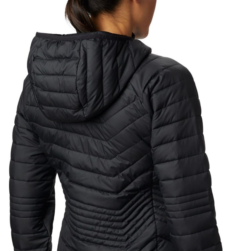 Black Columbia Powder Lite Mid Women's Puffer Jacket | 39861GQLT