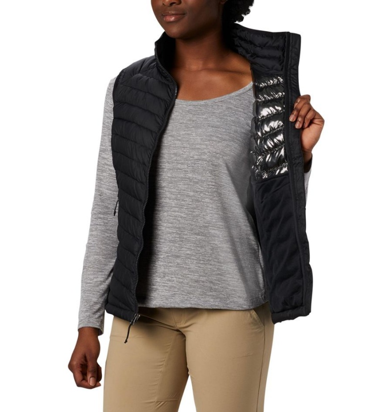 Black Columbia Powder Lite Women's Vest | 18439URTS