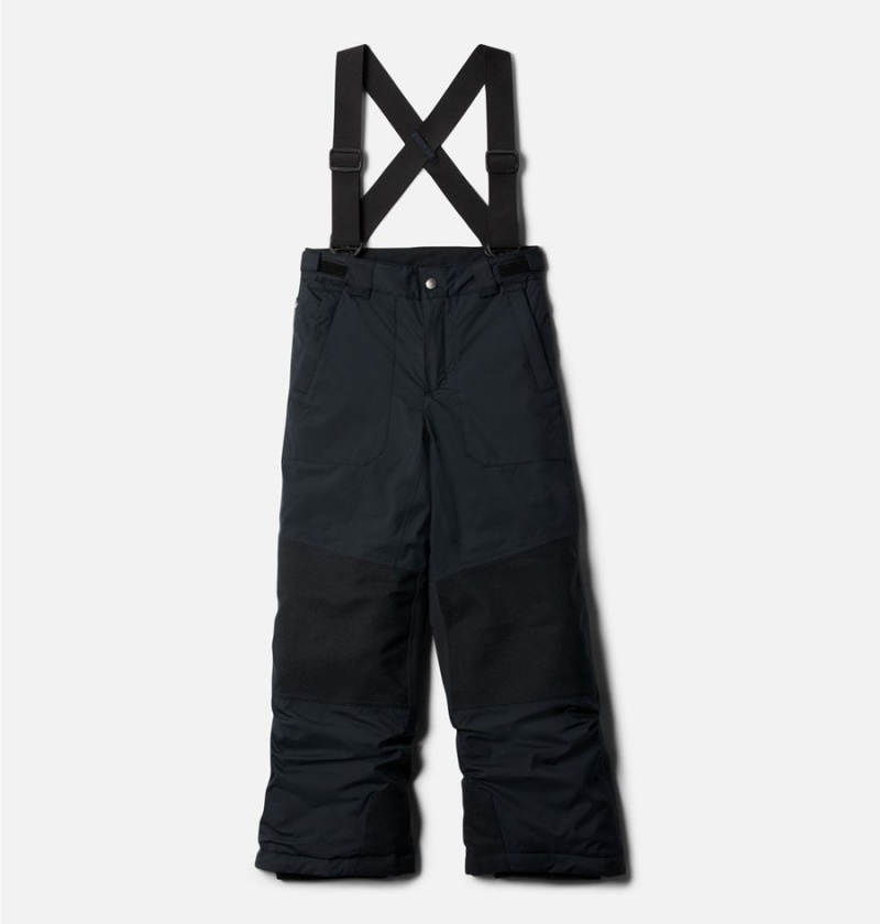 Black Columbia Powder Turner Suspender Ski Kids\' Pants | 43950USEP