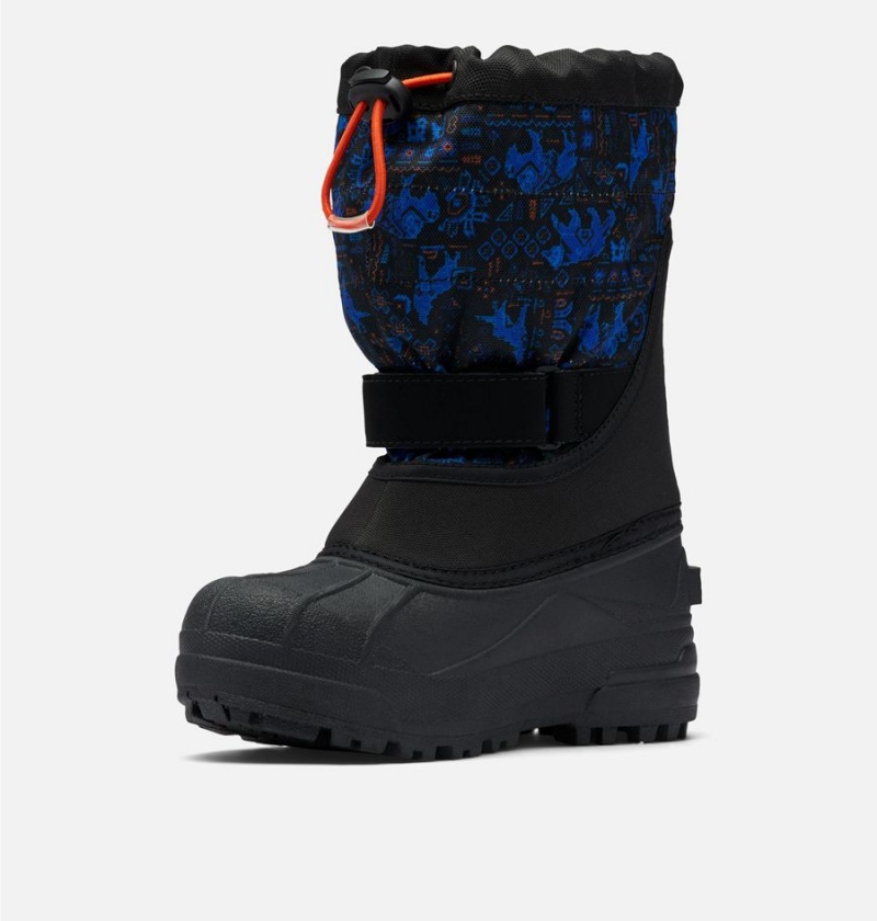 Black Columbia Powderbug Plus II Print Snow Kids' Boots | 93750GKDA