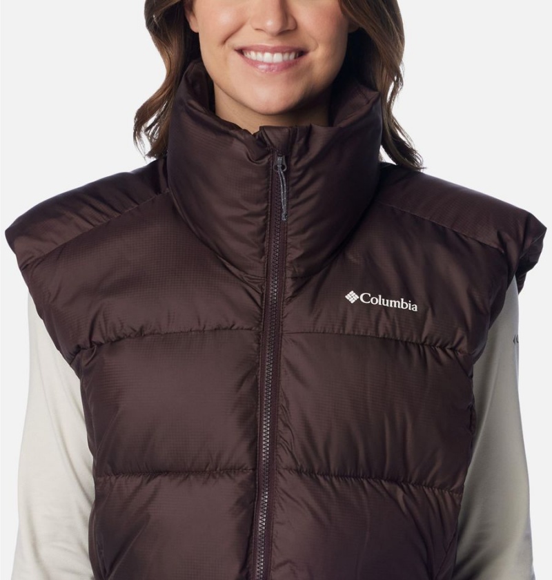 Black Columbia Puffect Mid Women's Vest | 09273MKOV