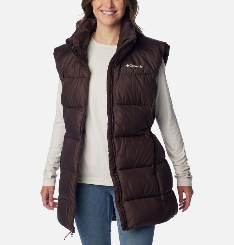 Black Columbia Puffect Mid Women's Vest | 09273MKOV