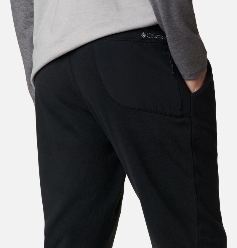 Black Columbia Rapid Expedition Fleece Men's Pants | 40962VKUZ