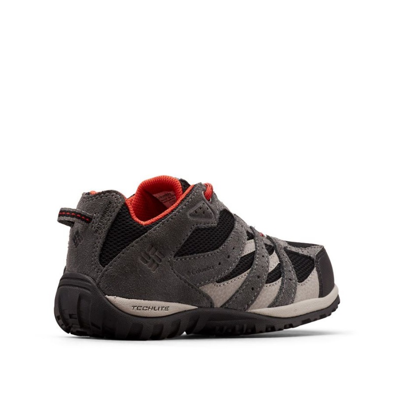 Black Columbia Redmond Waterproof Kids' Sneakers | 06257RQEM