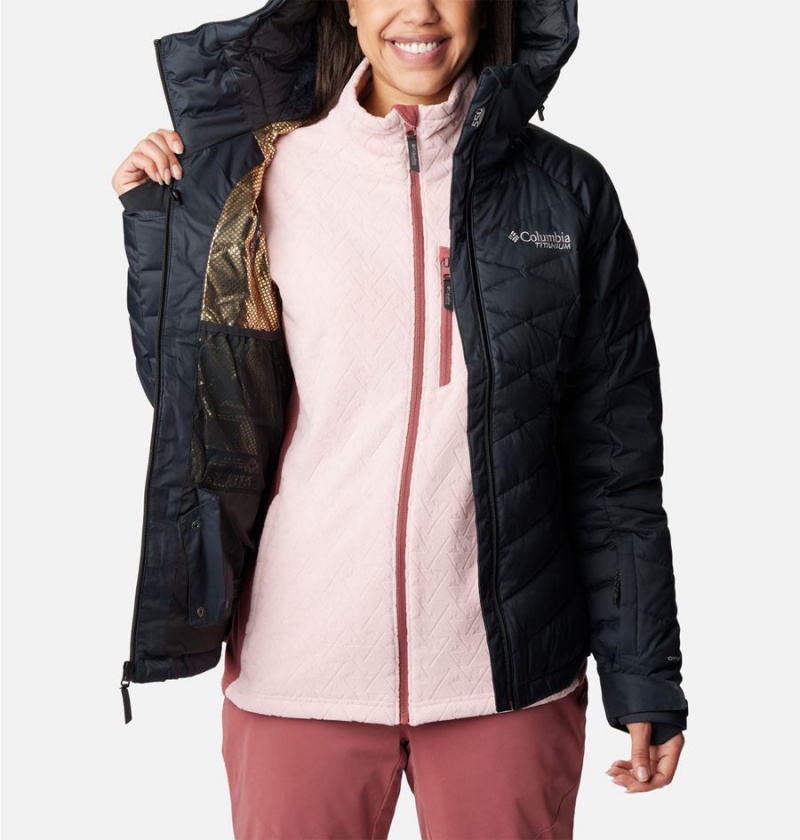 Black Columbia Roaring Fork Women's Puffer Jacket | 31609FSLB