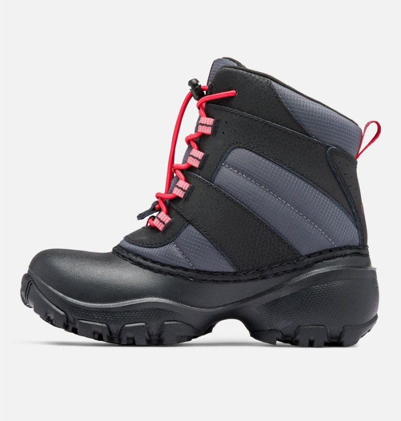 Black Columbia Rope Tow Waterproof Kids' Boots | 07584FZUW