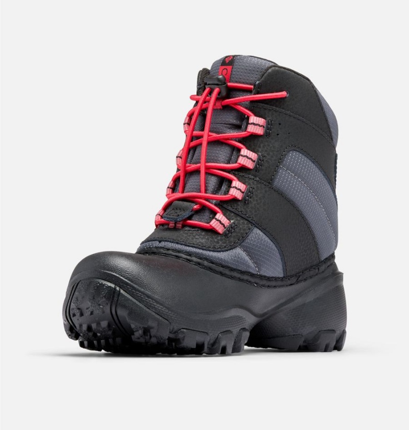 Black Columbia Rope Tow Waterproof Kids' Boots | 07584FZUW