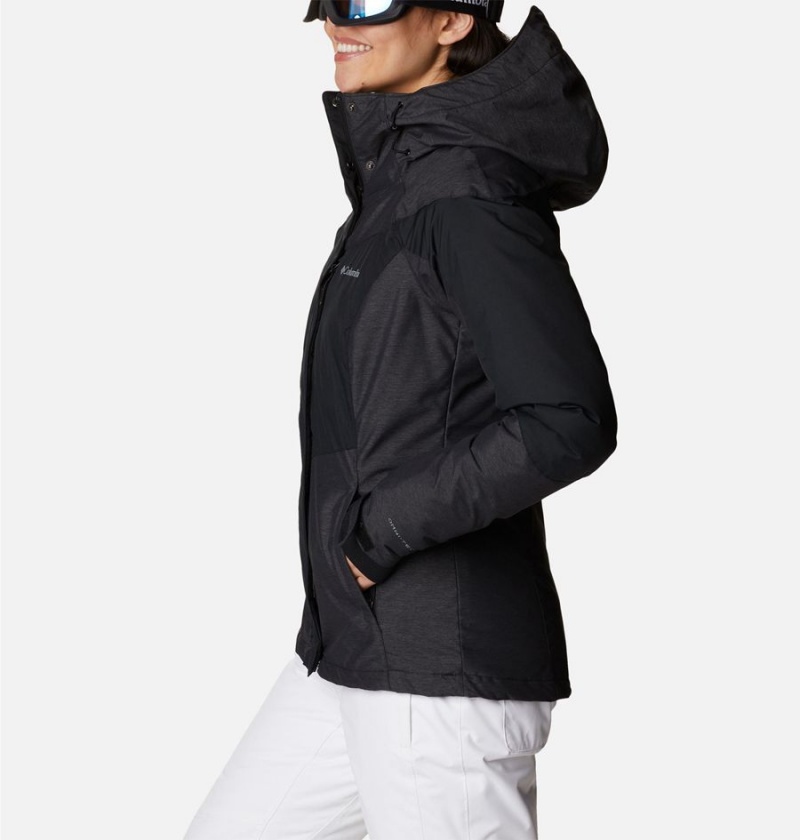 Black Columbia Rosie Run Insulated Women's Ski Jacket | 89614UHKJ