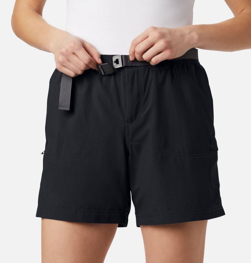 Black Columbia Sandy River Cargo Women's Shorts | 30947CBFP