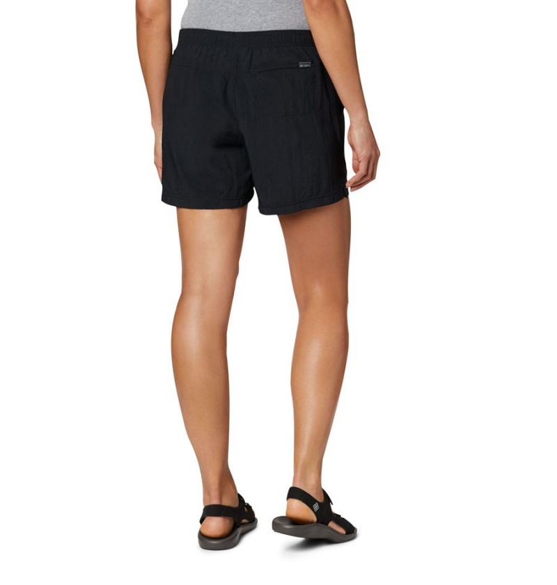 Black Columbia Sandy River Women's Shorts | 06582WCSF