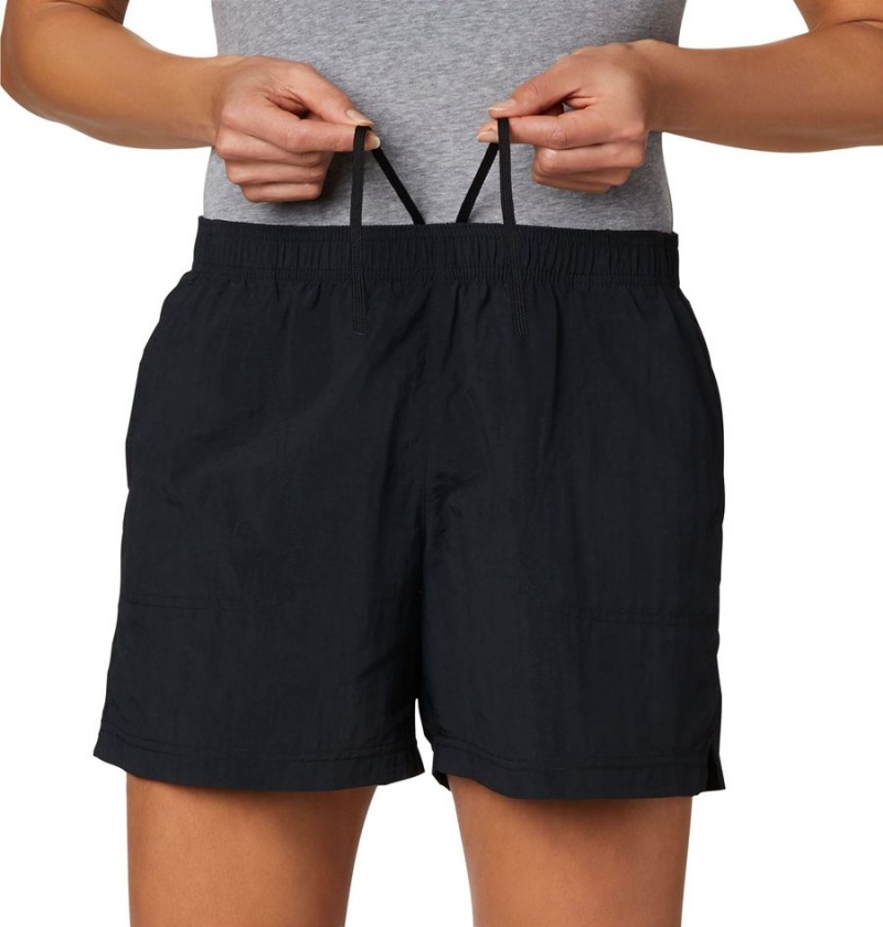 Black Columbia Sandy River Women's Shorts | 06582WCSF