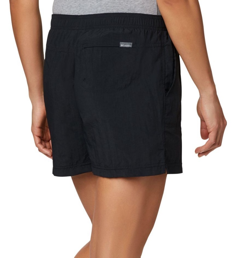 Black Columbia Sandy River Women's Shorts | 06582WCSF