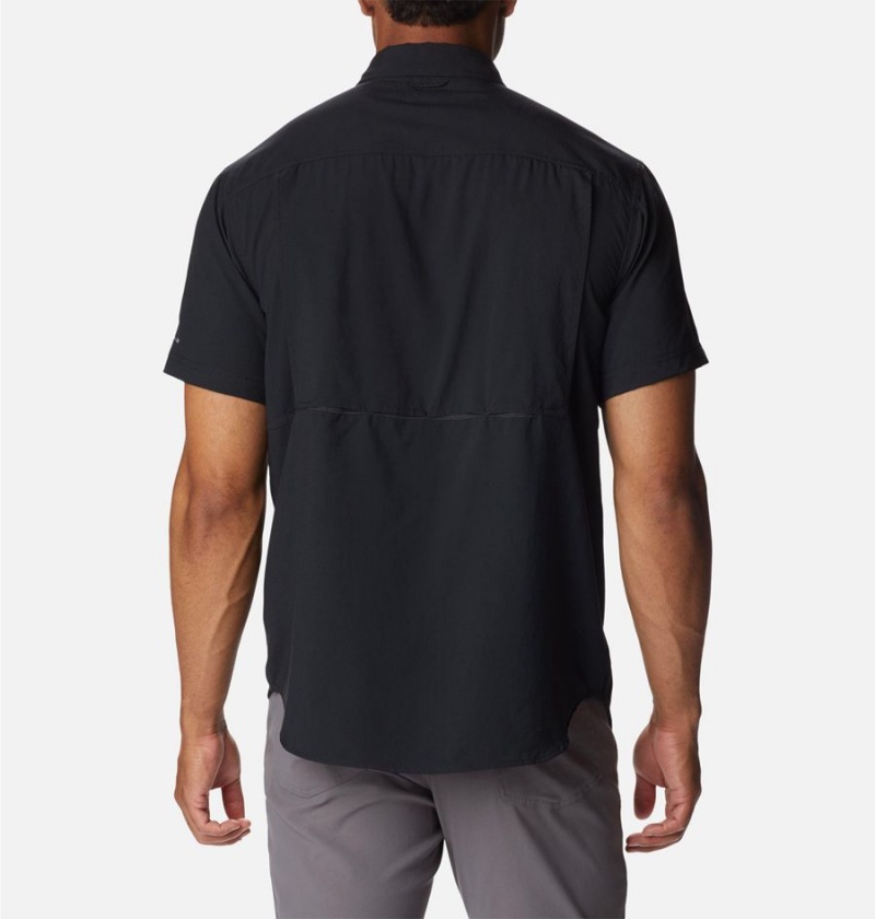 Black Columbia Silver Ridge UtilityLite Short Sleeve Men's Shirt | 72504PROD