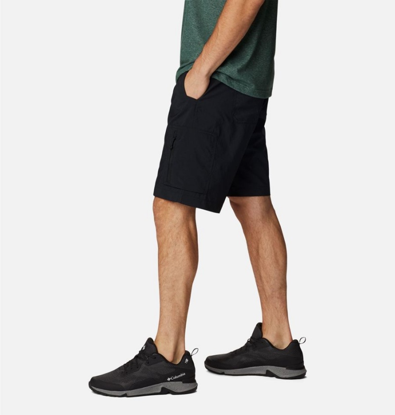 Black Columbia Silver Ridge Utility Cargo Men's Shorts | 54036XEWL