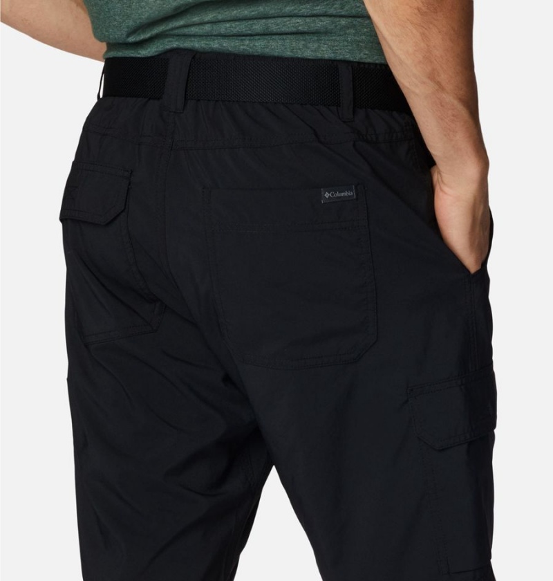 Black Columbia Silver Ridge Utility Cargo Men's Shorts | 54036XEWL