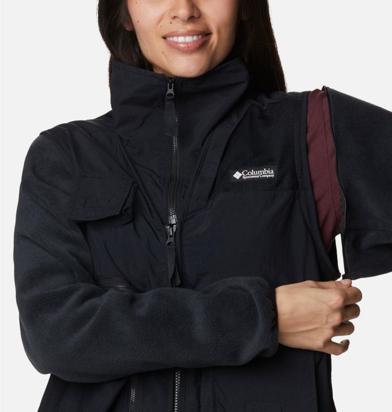 Black Columbia Skeena River Women's 3 In 1 Jackets | 16538QSNC