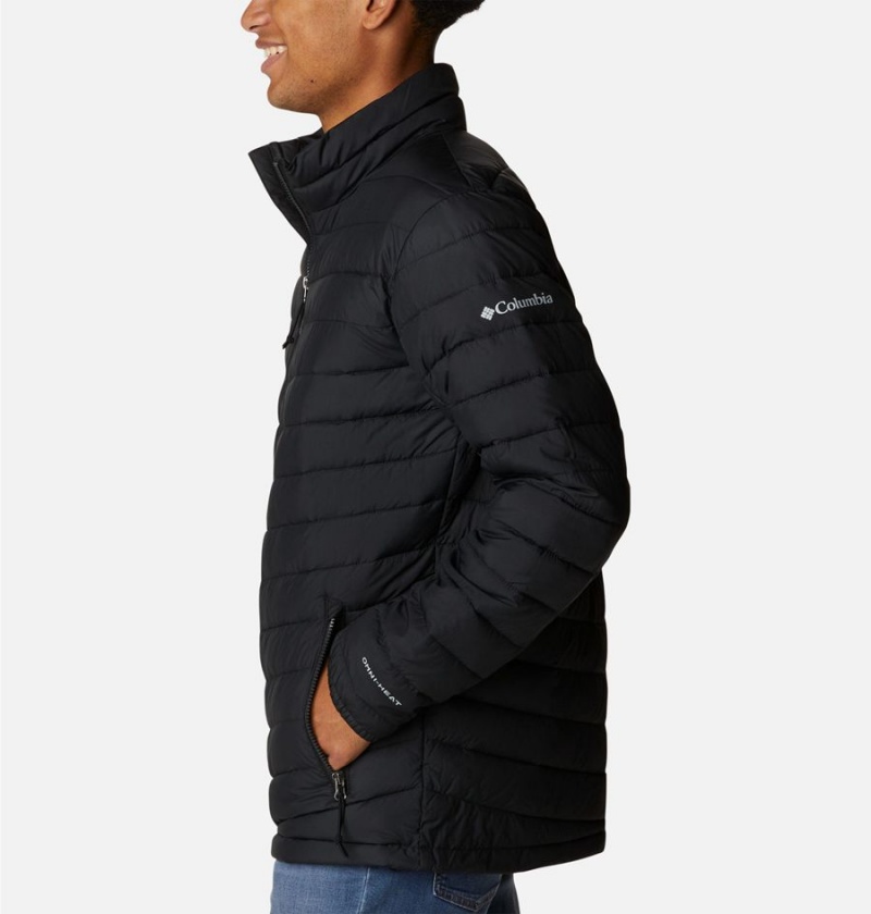 Black Columbia Slope Edge Insulated Men's Puffer Jacket | 63941GMXH