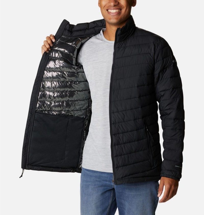 Black Columbia Slope Edge Insulated Men's Puffer Jacket | 63941GMXH