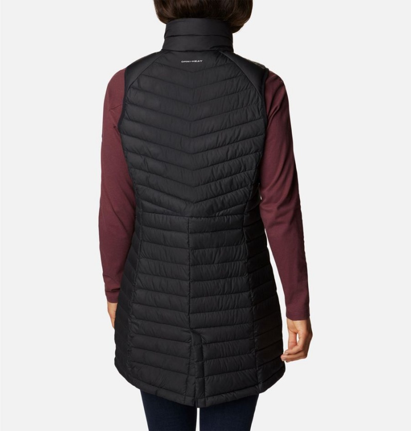 Black Columbia Slope Edge Long Women's Vest | 92508JZIX