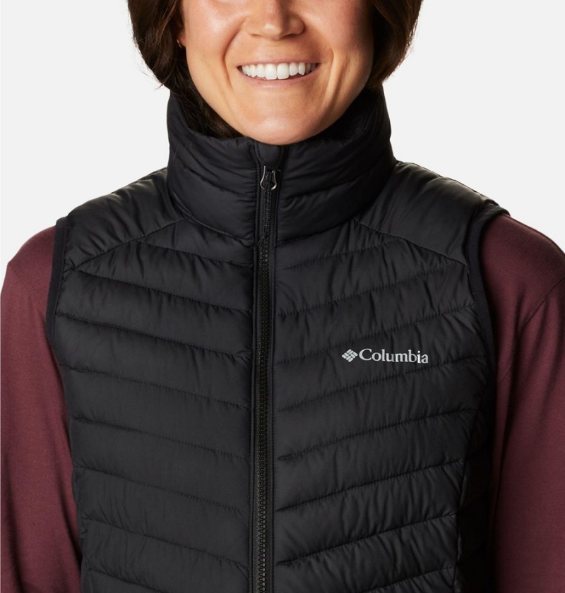 Black Columbia Slope Edge Long Women's Vest | 92508JZIX