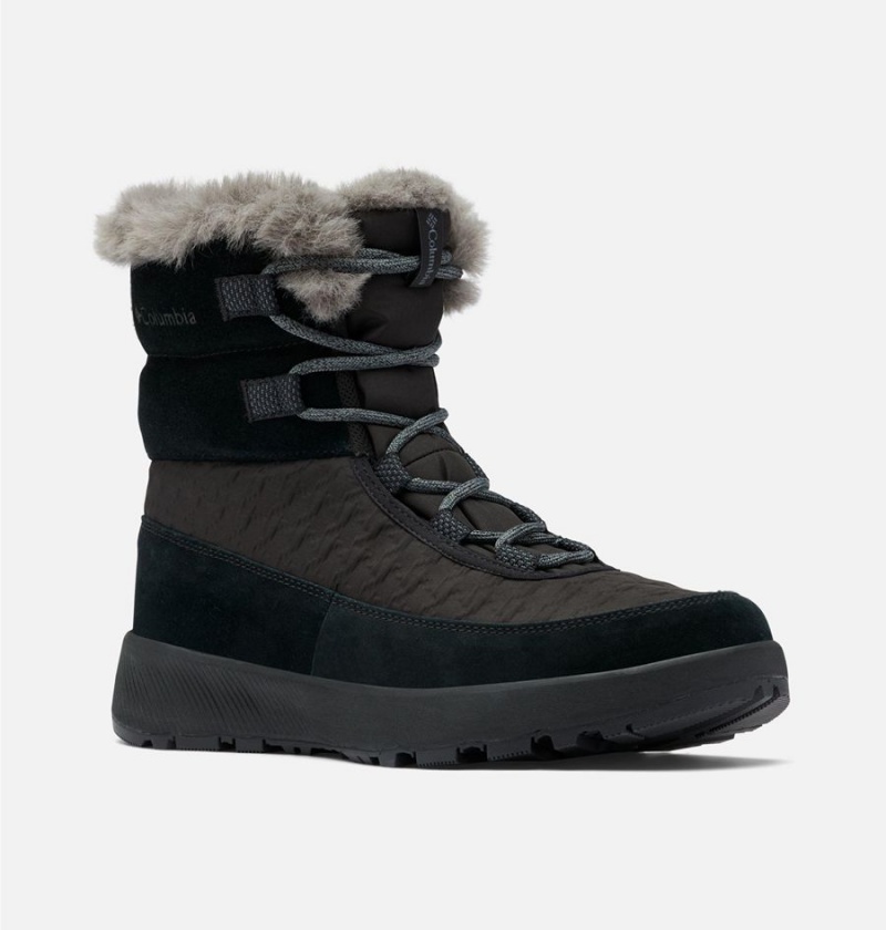 Black Columbia Slopeside Peak Luxe Women's Boots | 36458SDJN