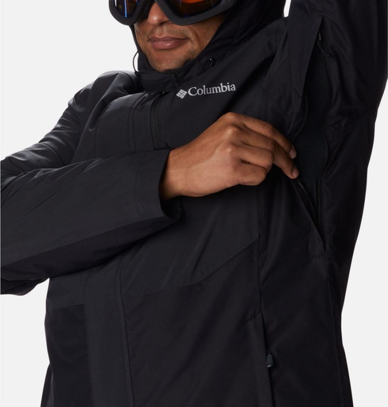 Black Columbia Snow Glide Interchange Men's 3 In 1 Jackets | 79183SHEP