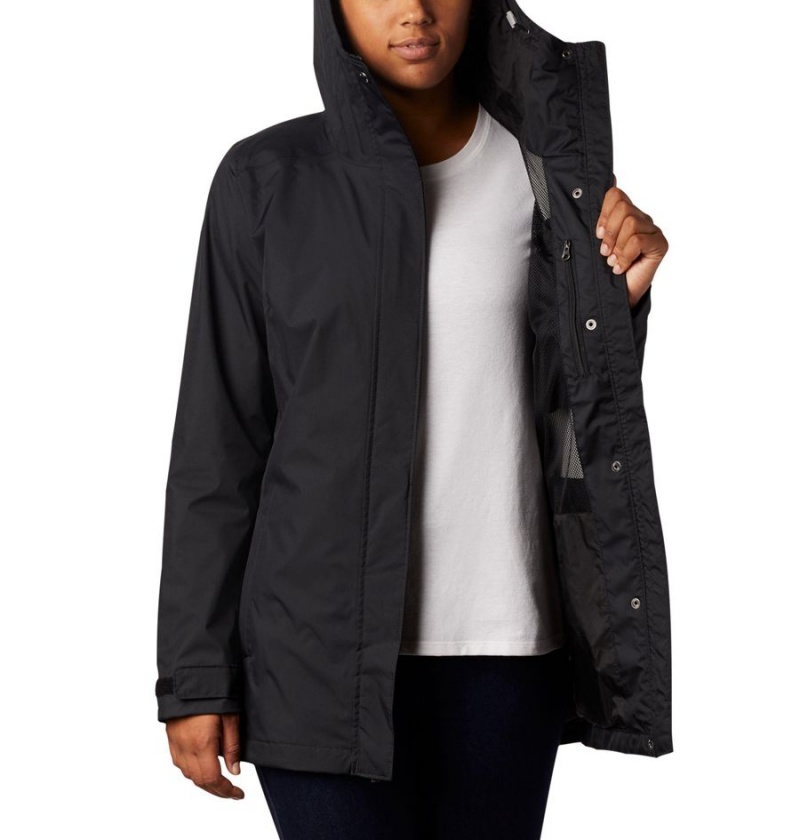 Black Columbia Splash A Little II Women's Rain Jacket | 59738MHXG