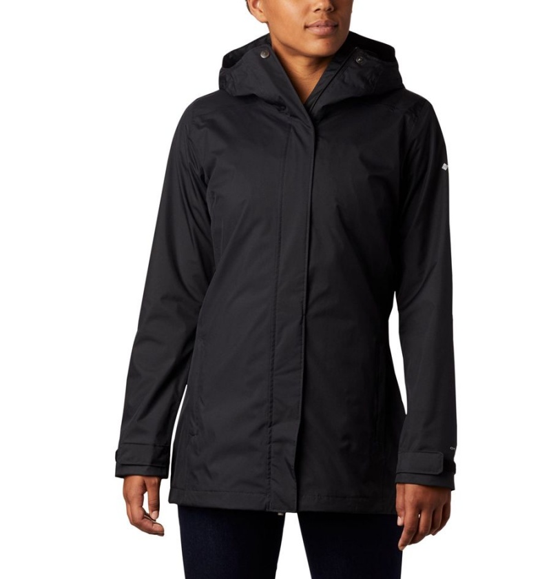 Black Columbia Splash A Little II Women\'s Rain Jacket | 59738MHXG