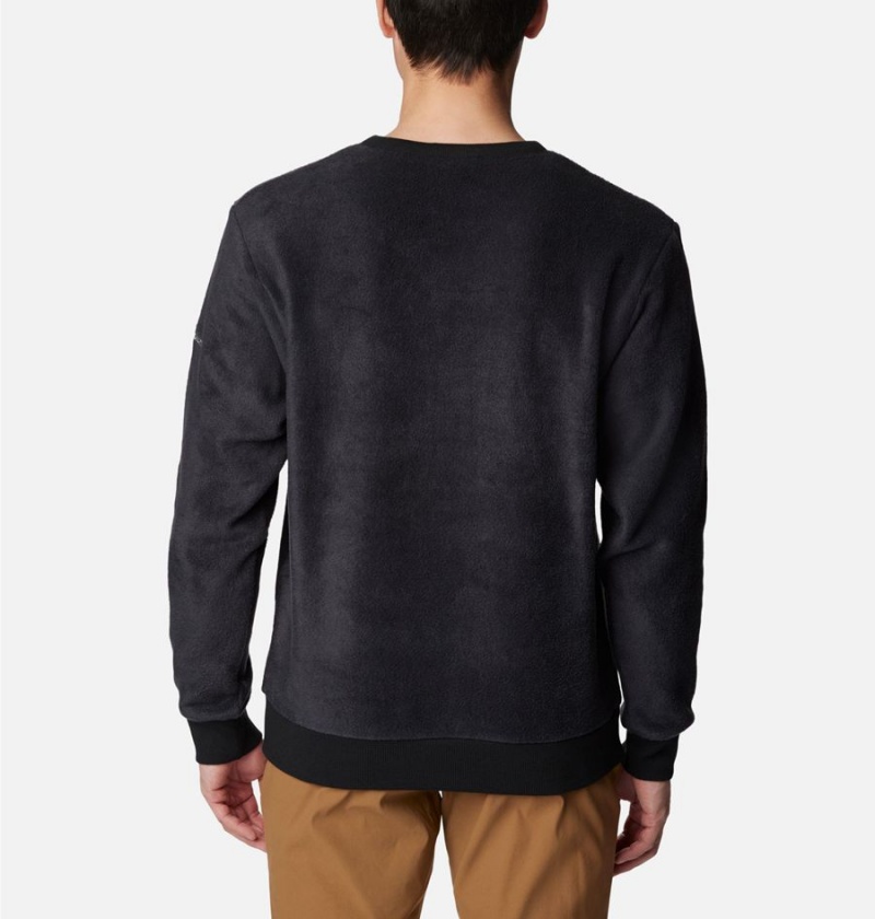 Black Columbia Steens Mountain Crew Top 2.0 Men's Pullover | 27349VQKZ