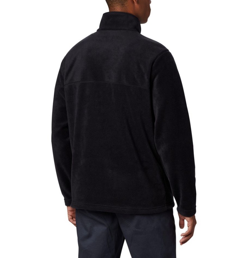 Black Columbia Steens Mountain Half Snap Fleece Men's Pullover | 58634WIBD