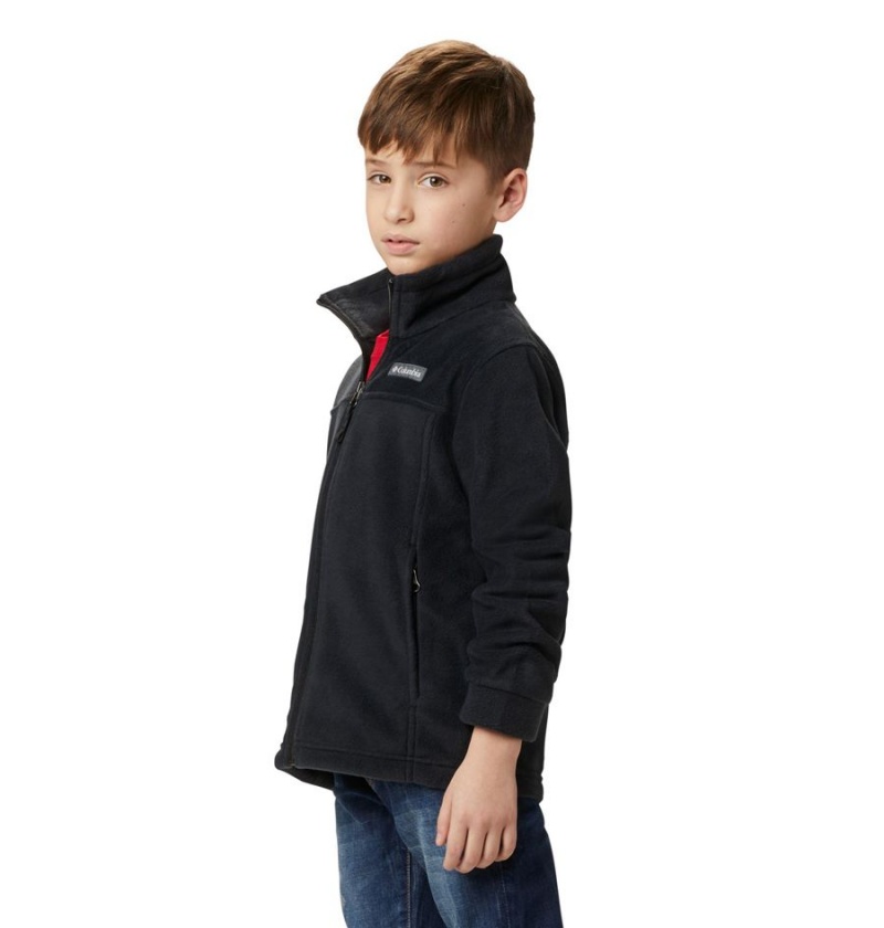 Black Columbia Steens Mountain II Fleece Kids' Jacket | 45109AMJV